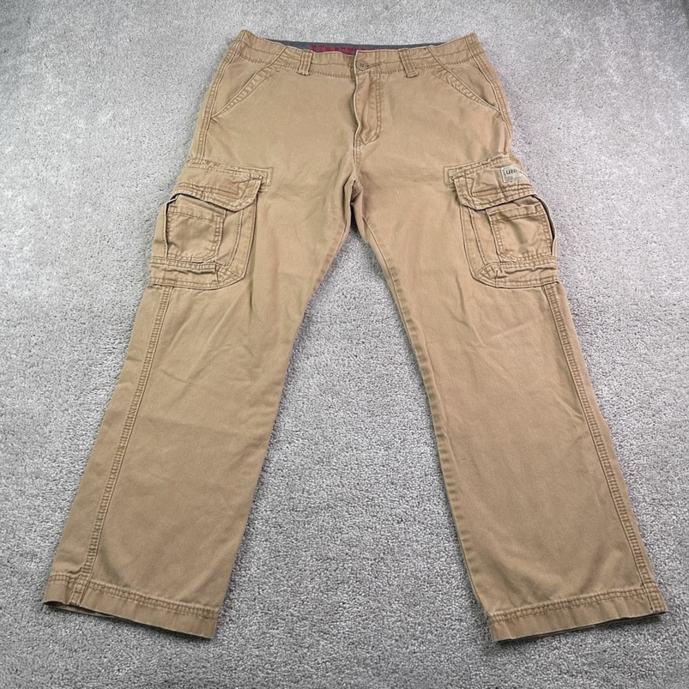 Unionbay Pants Mens 32x30 Brown Khaki Cargo‎ Utility Skater Y2K Straight Leg